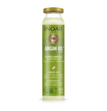 Ампула-інтенсив INOAR Argan Oil для відновлення та блиску сухого волосся, 45 мл