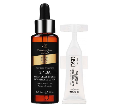 Лосьон DSD De Luxe 3.4.3А Fresh Cells Wondercell Lotion для стимуляції росту волосся 50 мл + 10 мл