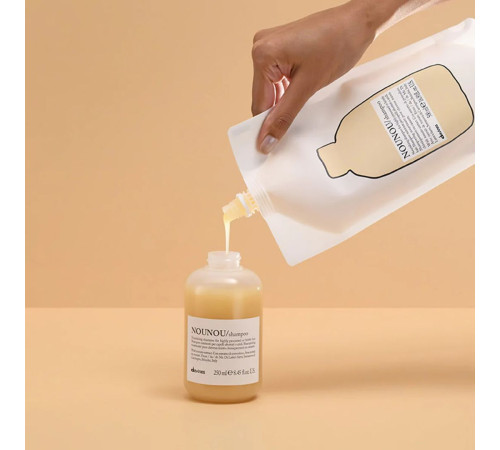 Шампунь Davines NOUNOU Shampoo живильний для ущільнення волосся, 500 мл (рефіл)