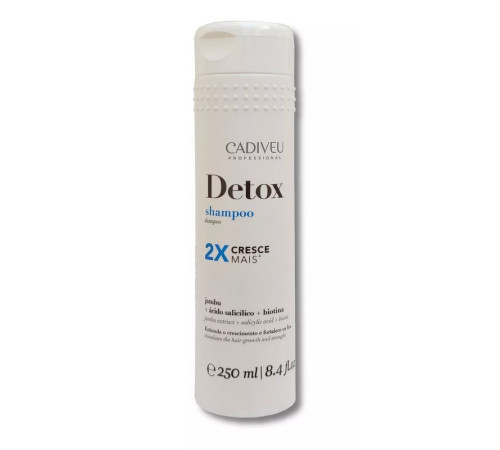 Глубокоочищающий шампунь Cadiveu Detox Shampoo для склонных к жирности волос, 250 мл