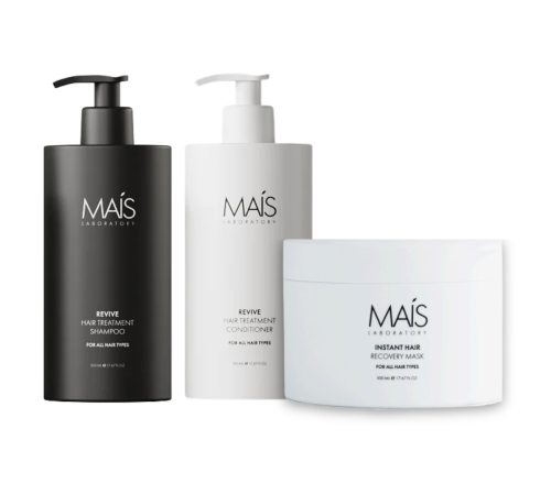 Набір Mais Revive Hair Treatment TRIO шампунь, кондиціонер і маска для відновлення пошкодженого волосся 3х500 мл