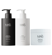Набір Mais Hydration Hair Treatment TRIO шампунь, кондиціонер і маска для відновлення пошкодженого волосся 2х300+250 мл