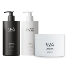 Набір Mais Hydration Hair Treatment TRIO шампунь, кондиціонер і маска для відновлення пошкодженого волосся 3х500 мл