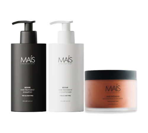 Набір Mais Revive Hair Treatment TRIO шампунь, кондиціонер і маска для відновлення пошкодженого волосся 3х500 мл