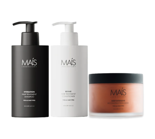 Набір Mais Hydration Hair Treatment TRIO шампунь, кондиціонер і маска для зволоження і реконструкції волосся 2х300+250 мл