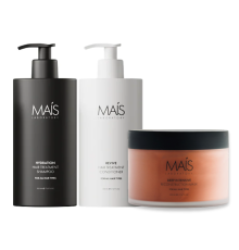 Набір Mais Hydration Hair Treatment TRIO шампунь, кондиціонер і маска для зволоження і реконструкції волосся 3х500 мл