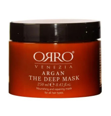 Живильна маска ORRO Venezia Argan The Deep Mask для глибокого відновлення пошкодженого волосся 250 мл