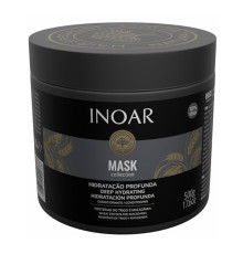 Лiпiдна маска Inoar Macadamia Mask для глубокого зволоження волосся, 500 мл (заводська)