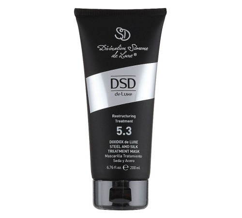 Маска DSD De Luxe 5.3 Dixidox Steel and Silk Treatment Mask для восстановления и увлажнения поврежденных волос 200 мл