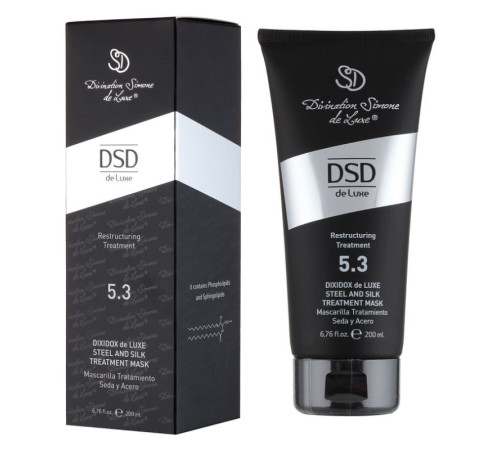 Маска DSD De Luxe 5.3 Dixidox Steel and Silk Treatment Mask для восстановления и увлажнения поврежденных волос 200 мл