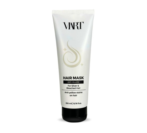 Маска VIART Anti-Yellow Hair Mask для нейтралізації жовтизни світлого і освітленого волосся, 200 мл