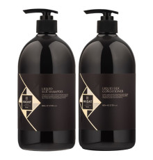 Набір "Рідкий Шовк" Hadat Liquid Silk DUO шампунь і кондиціонер для відновлення блиску та гладкості волосся 2х800 мл