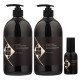 Набір "Рідкий Шовк" Hadat Liquid Silk TRIO шампунь, кондиціонер, олія для відновлення блиску та гладкості волосся 2х800/60 мл