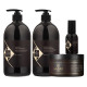Набір Hadat Liquid Silk QUAD шампунь, кондиціонер, маска, олія для відновлення блиску та гладкості волосся 2х800/300/60 мл