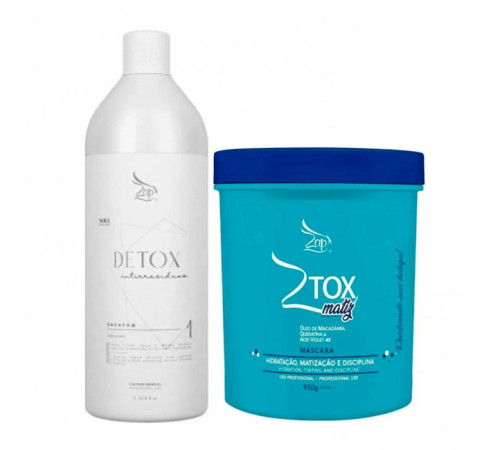 Набір ботоксу для волосся Zap Botox Matizador Bluetox, 100/200 г (розлив)