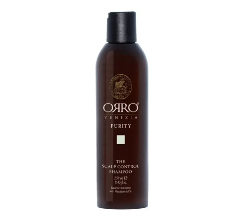 Балансуючий шампунь ORRO Venezia Purity The Scalp Control Shampoo для жирного волосся і шкіри голови 250 мл