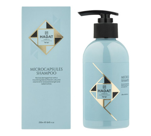 Відновлюючий шампунь Hadat Microcapsules Shampoo для пошкодженого волося з мікрокапсулами, 250 мл