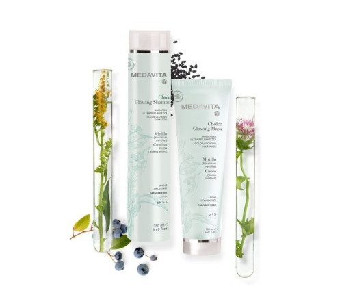Живильний шампунь Medavita Choice Glowing Shampoo для зволоження і блиску фарбованого волосся 250 мл