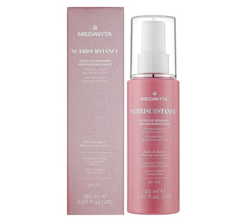 Живильна мікроемульсія Medavita Nutrisubstance Nutritive Repairing Hair Microemulsion для відновлення сухого волосся, 150 мл