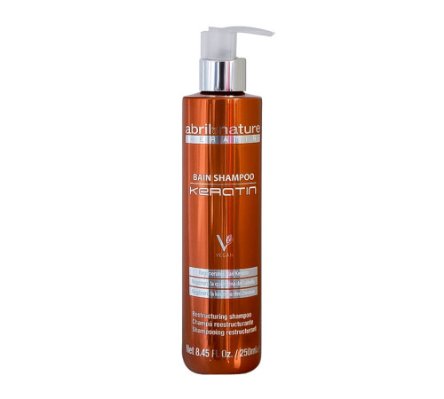 Шампунь с кератином Abril et Nature Keratin Instant Shampoo для регенерации поврежденных волос, 250 мл