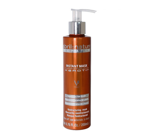 Маска с кератином Abril et Nature Instant Mask Keratin для регенерации поврежденных волос, 200 мл