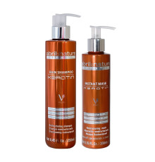 Набір Abril et Nature Keratin Instant DUO шампунь і маска для регенерації пошкодженого волосся, 250/200 мл