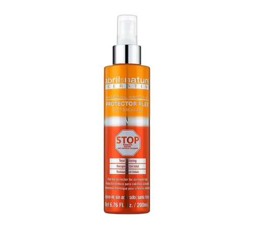 Термозащитный спрей Abril et Nature Keratin Protector Plex Stop Breakage для поврежденных волос, 200 мл