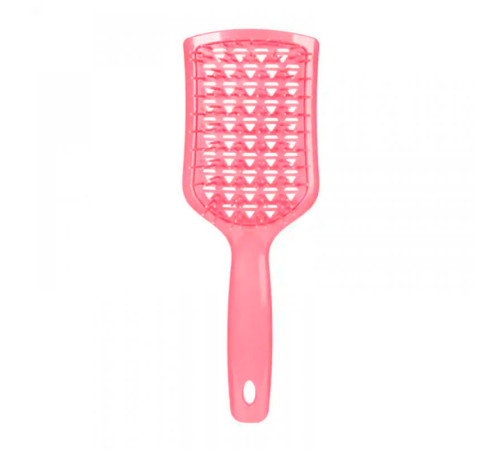 Продувна щітка-браш Janeke Vent Detangling Brush для розплутування та сушіння волосся широка рожева