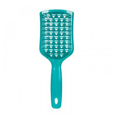 Продувна щітка-браш Janeke Vent Detangling Brush для розплутування та сушіння волосся широка зелена