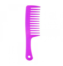 Гребінь для волосся з ручкою та широкими зубцями Wide Tooth Comb пластиковий, 25 см бузковий