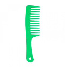 Гребінь для волосся з ручкою та широкими зубцями Wide Tooth Comb пластиковий, 25 см зелений