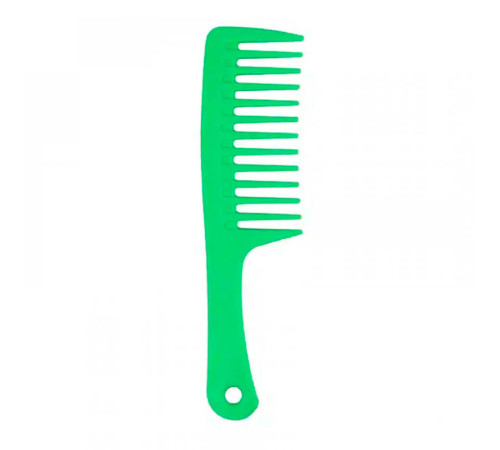 Гребінь для волосся з ручкою та широкими зубцями Wide Tooth Comb пластиковий, 25 см зелений