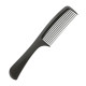 Перукарський гребінь Happy Hair Carbon Antistatic для укладання волосся з ручкою широкий чорний