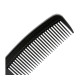 Перукарський гребінь Happy Hair Carbon Antistatic для укладання волосся з ручкою широкий чорний