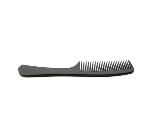 Перукарський гребінь Happy Hair Carbon Antistatic для укладання волосся з ручкою широкий чорний