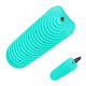 Силіконовий килимок чохол-кишеня для прасочки, плойки, гарячих перукарських інструментів, 20х10 см бірюзовий