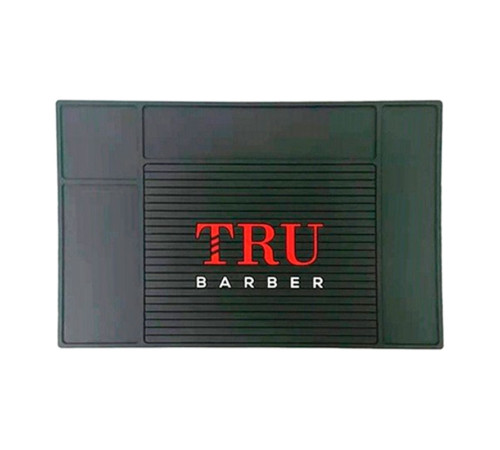 Професійний килимок TRU BARBER для перукарських інструментів, плойки, прасочки, 45х30 см 