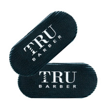 Липучка-фіксатор для волосся Tru Barber чорна (2 шт. в упаковці) чорна