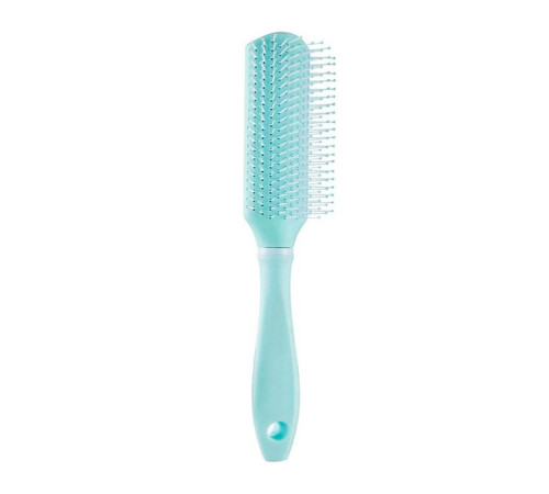Массажная щетка Fashion Candy Comb для укладки волос плоская голубая