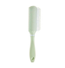 Масажна щітка Fashion Candy Comb для укладання волосся пласка салатова