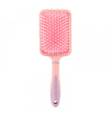 Масажна щітка Fashion Candy Massage Comb для укладання волосся прямокутна рожева