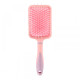 Масажна щітка Fashion Candy Massage Comb для укладання волосся прямокутна рожева