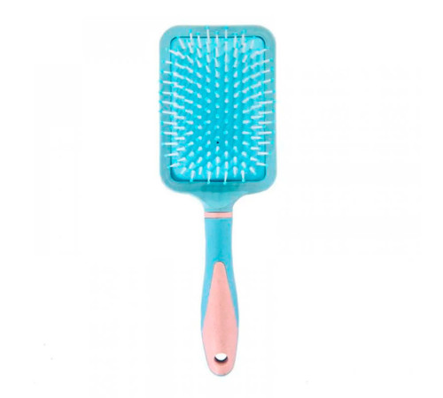 Массажная щетка Fashion Candy Massage Comb для укладки волос прямоугольная голубая