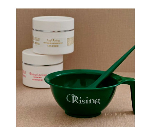 Миска ORising Bowl для змішування косметичних засобів пластикова з ручкою зелена