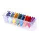 Набір насадок для машинки для стрижки волосся в пластик боксі різнокольорові, набір 10 штук, 1,5-25 мм