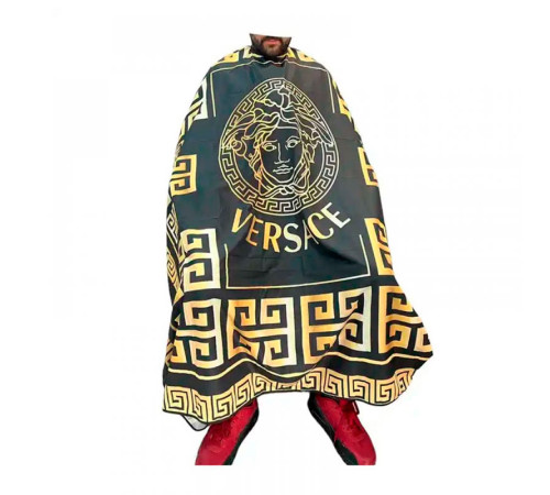 Перукарська накидка-пеньюар для клієнта Versace-1 водостійкий нейлон 140х160 см