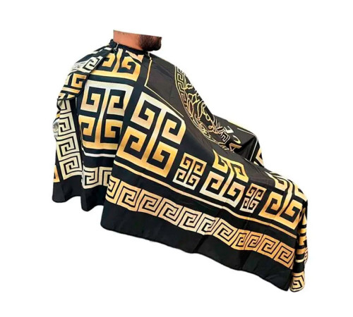 Перукарська накидка-пеньюар для клієнта Versace-1 водостійкий нейлон 140х160 см