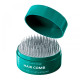 Компактний гребінець-масажер для волосся Pocket Hair Brush кишеньковий круглий зелений