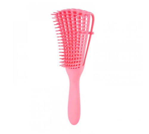 Гребінець з регулюванням щетини для кучерявого волосся Flexi Detangling Brush рожевий