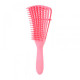 Гребінець з регулюванням щетини для кучерявого волосся Flexi Detangling Brush рожевий